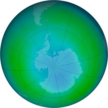 Antarctic ozone map for 1988-05